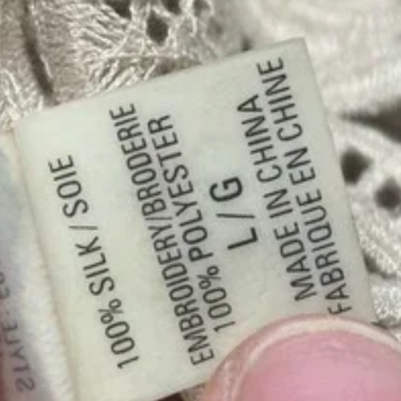 COPY - Ellie Tahari 100% Silk Crocheted Blazer Size L - Picture 5 of 6